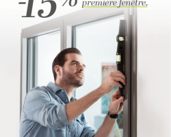 -15% dès l'achat de votre première fenêtre jusqu'au 12 avril 2020